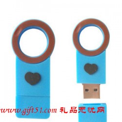 節(jié)日禮物情侶圓心U盤(pán)