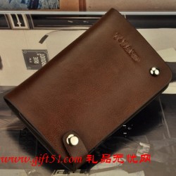 多卡位進口頭層皮男士卡包