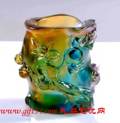 琉璃工藝品 桃李滿園