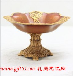 漆金梅花果盤/點(diǎn)心盤