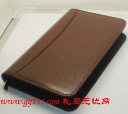 帶計(jì)算器 公文包拉鏈記事本