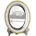 銀黃雙色金屬紀念盤