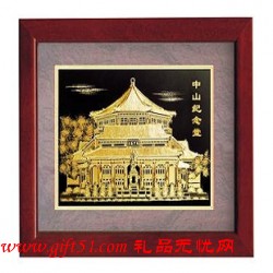 廣州中山紀(jì)念堂金箔畫(huà)