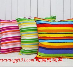 時(shí)尚七彩純棉帆布靠墊