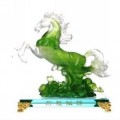 前程似錦水晶馬大號定做 商務(wù)禮品