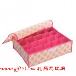 粉點(diǎn)20格有蓋收納盒定制 內(nèi)衣收納盒定做