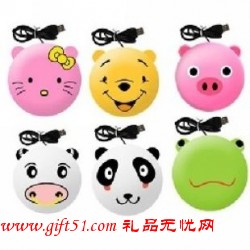 卡通USB暖手寶按摩器定做