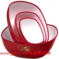 中國紅四入果盤定做