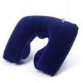植絨U型充氣枕頭護頸枕,午睡枕