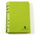 嫩綠活頁圈油邊記事本