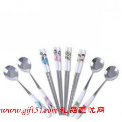 吉祥一家不銹鋼筷勺套裝定制