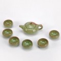 冰紋功夫茶具,冰裂釉茶具綠色定制