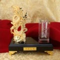 吉祥金龍 水晶筆筒 年終獎杯 會議禮品活動紀念禮品