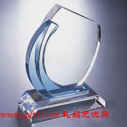 個性水晶獎杯定做 禮品黨員紀念品定制