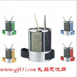 電子萬(wàn)年歷筆筒定制