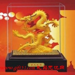 絨沙金小金龍定制 商務禮品