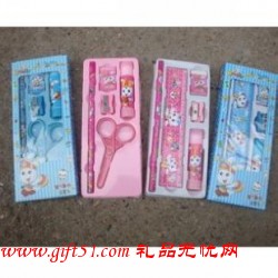 學(xué)生小禮品定制,帶剪刀小號(hào)文具套裝定做