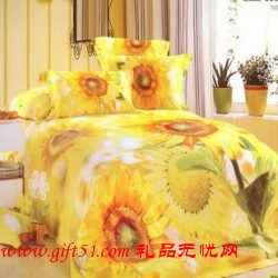 太陽(yáng)花貴族珍品床上四件套定制