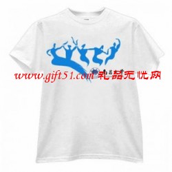 圓領(lǐng)短袖T恤定做 廣告禮品