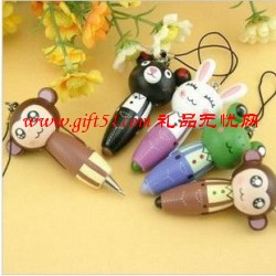 卡通動物隨身筆,兔子廣告筆