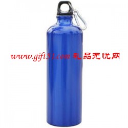 藍(lán)色鋁制運(yùn)動水壺,戶外學(xué)生運(yùn)動水壺定做