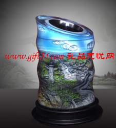 長城竹節(jié)筆筒|節(jié)節(jié)高筆筒|辦公筆筒定制