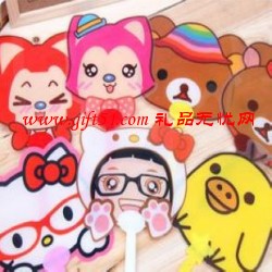 小可愛(ài)輕松熊Kitty扇子定制,廣告小扇子定做