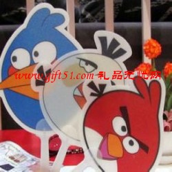 尖嘴憤怒小鳥小涼扇定制,小扇子定做