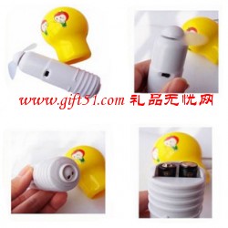 促銷迷你風扇,燈泡迷你風扇定做