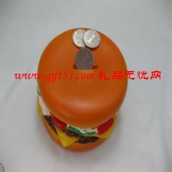 漢堡儲(chǔ)錢罐定制,廣告存錢罐定做