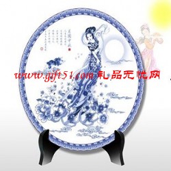 嫦娥月圓中秋圓盤定制 中秋節(jié)禮品