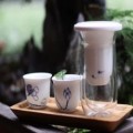 魚(yú)悅白瓷茶具套裝