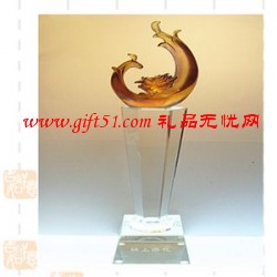 錦上添花琉璃水晶獎杯