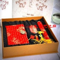 中國紅四件套活頁筆記本