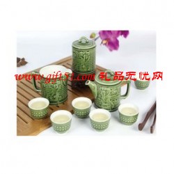 乾唐軒小龍鳳茶具(綠釉負(fù)離子)