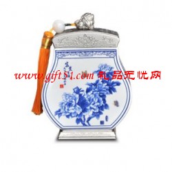 青花瓷大富貴茶葉罐