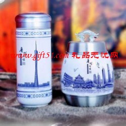 廣州印象卸泉杯商務(wù)兩件套(杯+圓滿(mǎn)罐)