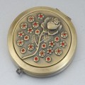 古銅金屬面化妝鏡