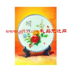 國色天香粉彩紀(jì)念盤