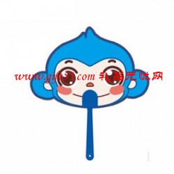 可愛卡通猴子廣告扇子 個(gè)性創(chuàng)意PP扇