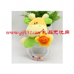 兒童膠環(huán)公仔毛絨玩具