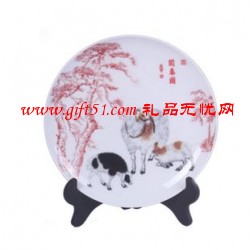 三洋開泰瓷盤商務擺件