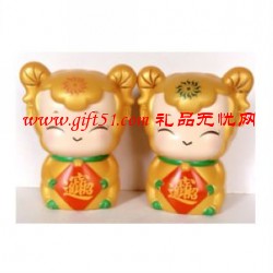 幸運卡通小羊存錢罐 儲蓄罐零錢罐