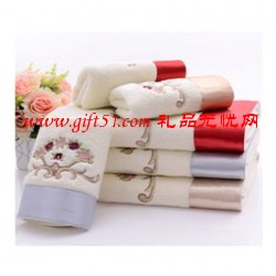 無念貼布繡富貴花開毛巾套裝 新年福利禮品