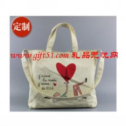 手提環(huán)保帆布購物袋 廣告棉布袋