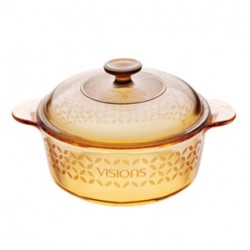 美國康寧 晶彩透明鍋四葉草花色(2.25L)