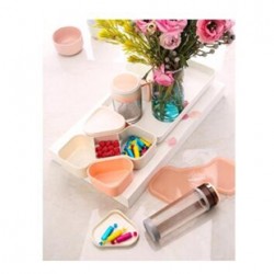 珊瑚色樂(lè)格組合糖果盒