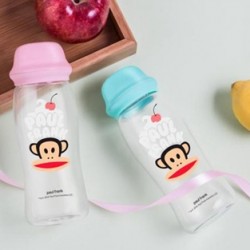 大嘴猴粉紅粉藍(lán)玻璃杯Paul Frank玻璃杯