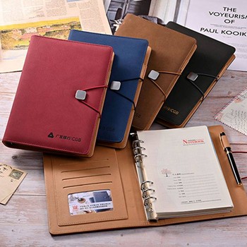 活頁記事本定制高檔PU筆記本