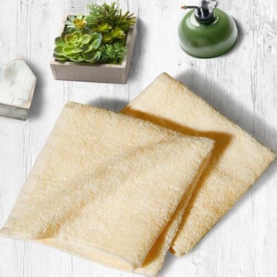 純愛(ài)素色純棉方巾套裝(米)